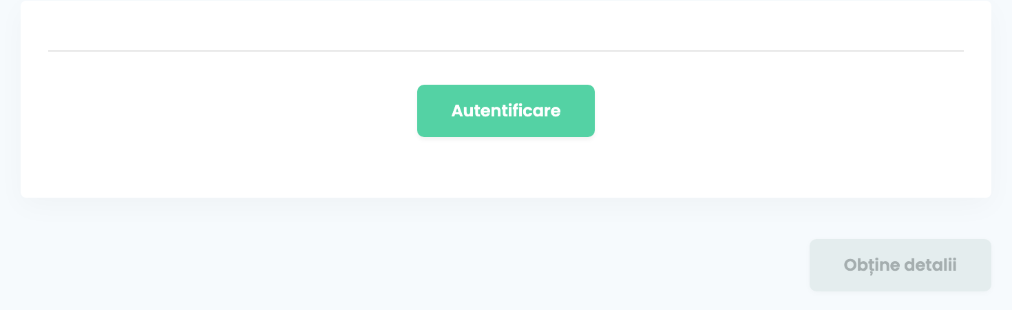 O conexiune QuickBooks nouă: butonul Autentificare și butonul Obține detalii.