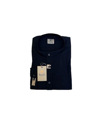 Camasa pentru barbati cu guler tunica, Tonelli, Slim Fit