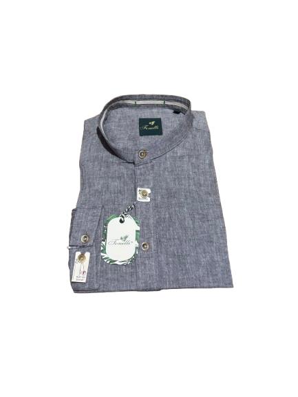 Camasa pentru barbati cu guler tunica, Tonelli, Slim Fit