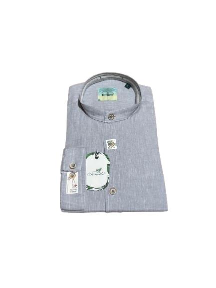 Camasa pentru barbati cu guler tunica, Tonelli, Slim Fit