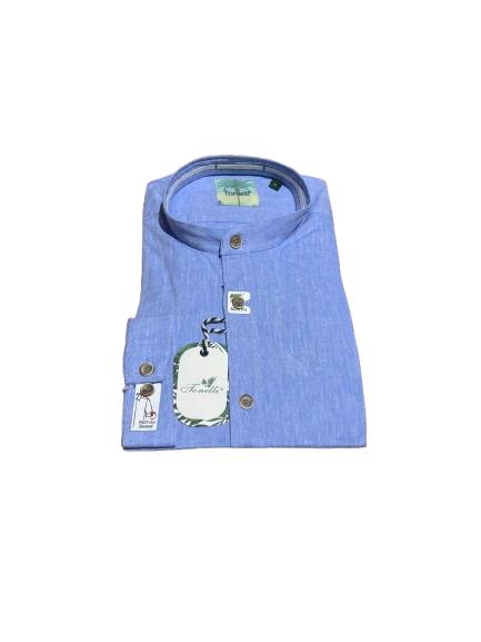 Camasa pentru barbati cu guler tunica, Tonelli, Slim Fit