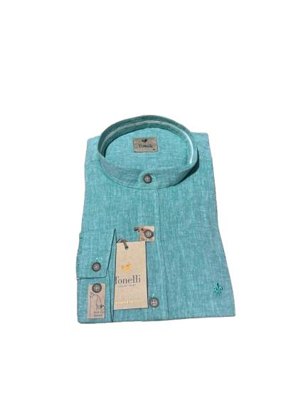 Camasa pentru barbati cu guler tunica, Tonelli, Slim Fit