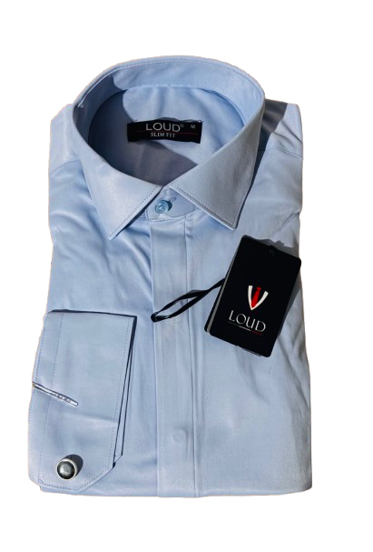 Camasa cu Butoni Pentru Barbati, Slim Fit