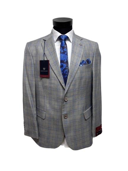 Sacou cu carouri pentru barbati, Marco Milano, Drop 4, Regular Fit