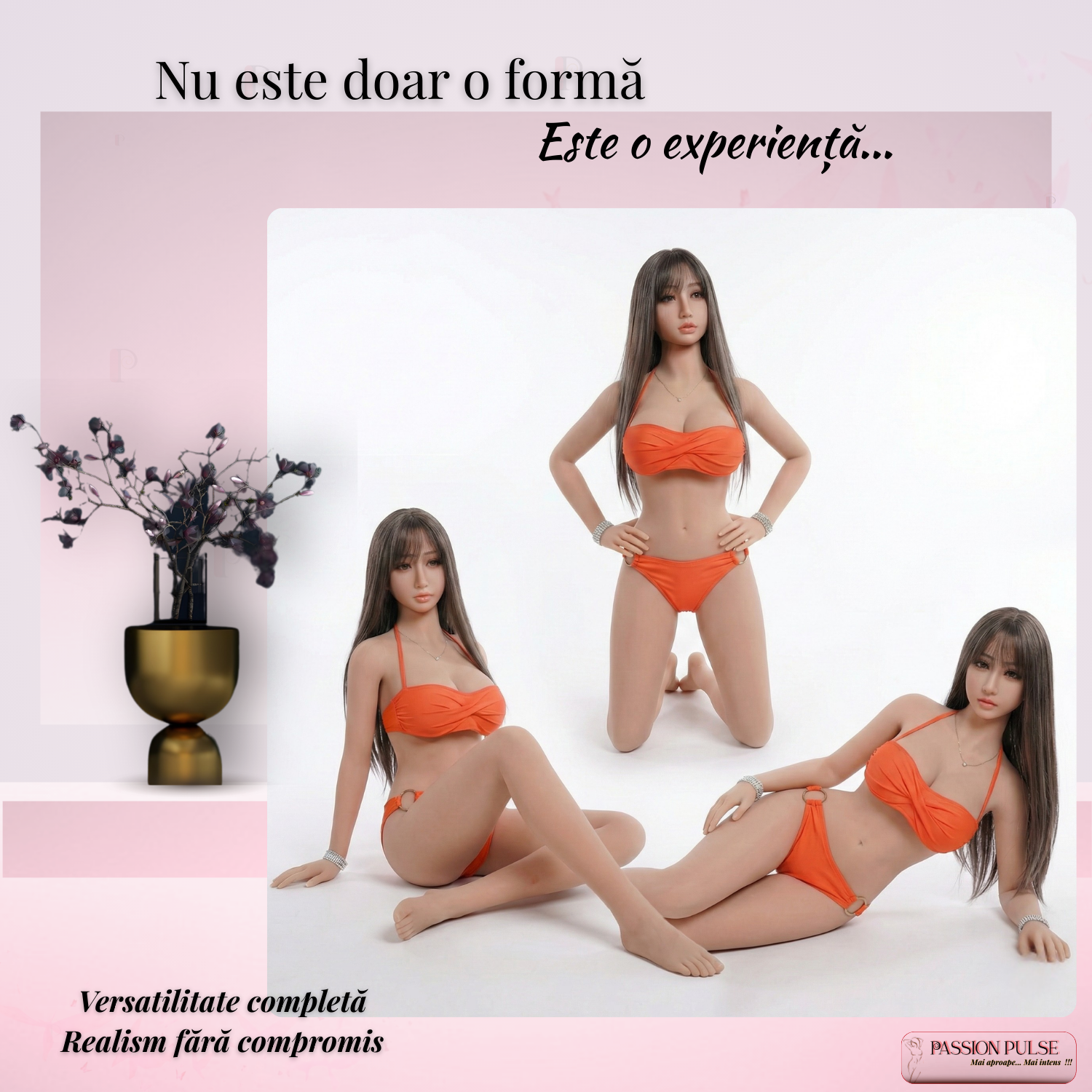 Colaj pozitii multiple papusa TPE proportii 89-50-88