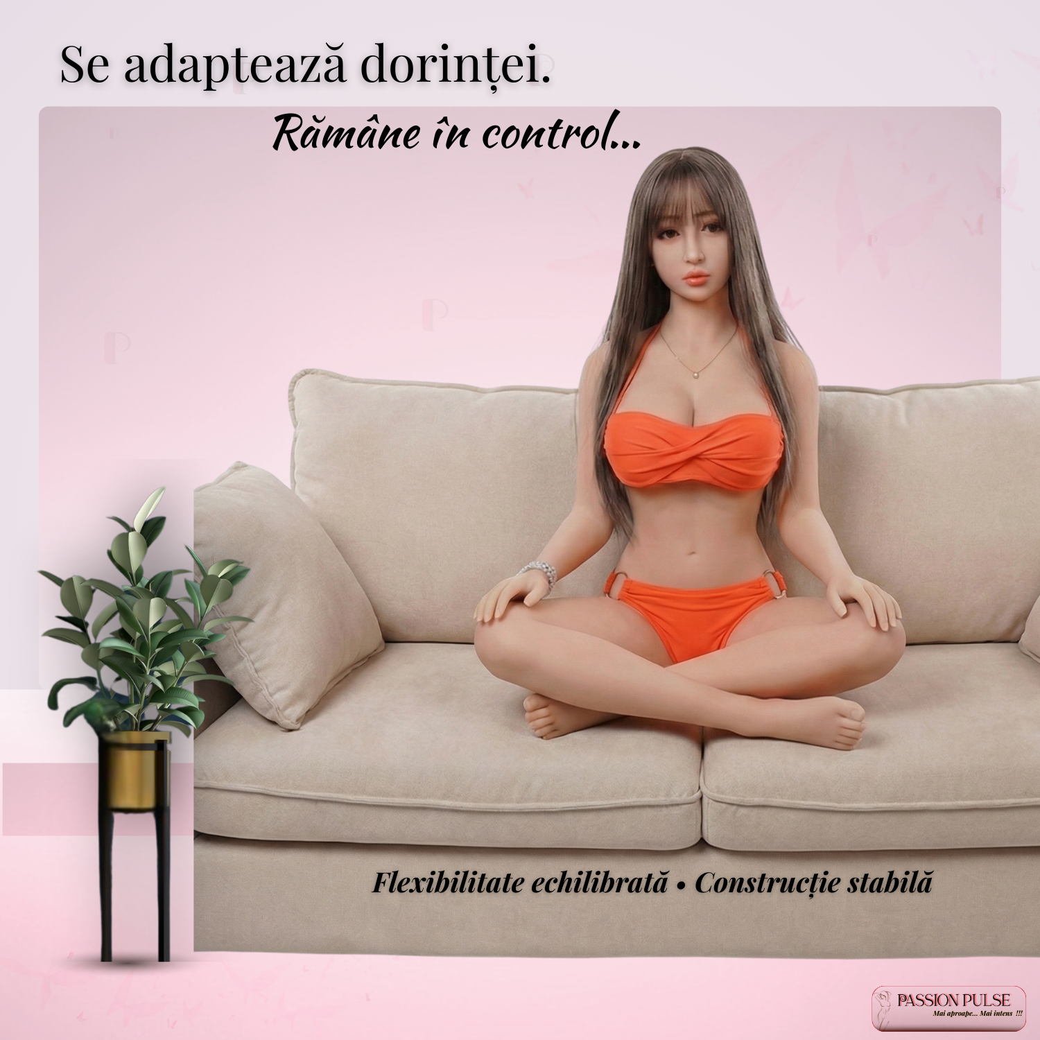 Papusa TPE pozitie flexibila structura stabila