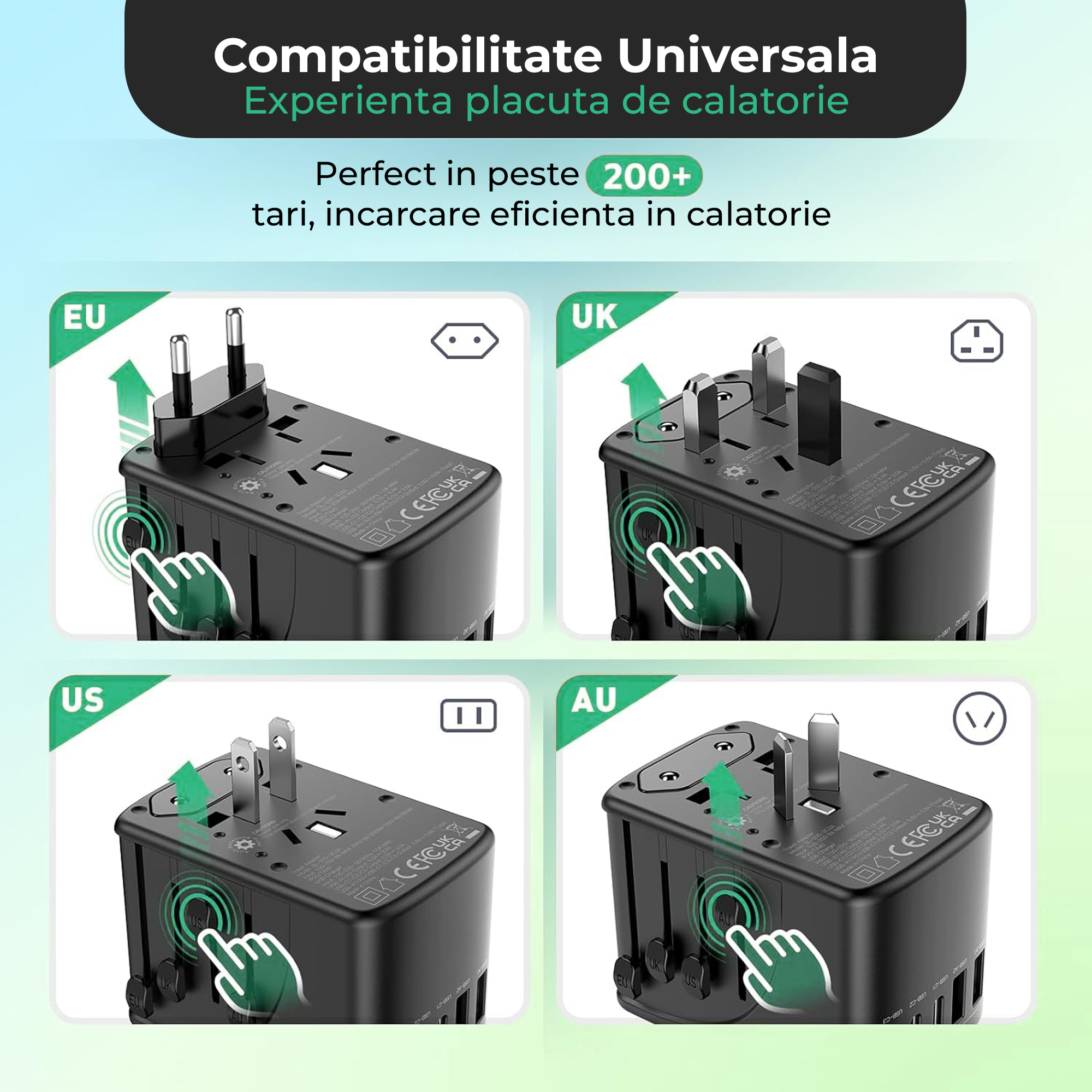 1709905196 incarcator%20universal%20fast%20charge%20uk%20usa%20eu%20priza%20adaptor%20type c%20usb%206%20porturi%20 %202